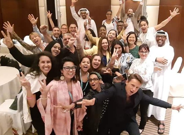Ambitious leaders at a Dubai gathering — real transformations with Nothing Is Impossible
